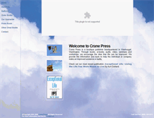 Tablet Screenshot of cranepress.com